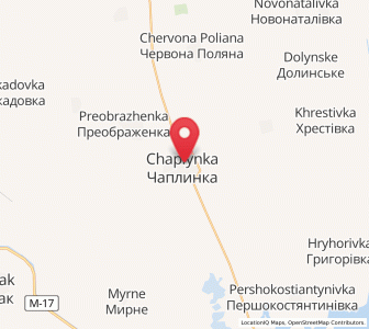 Map of Tchaplynka, Kherson