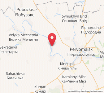 Map of Tchaoussové, Mykolaiv