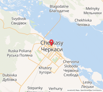 Map of Tcherkassy, Cherkasy