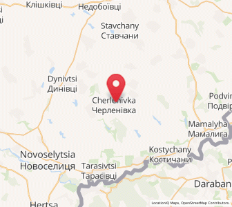 Map of Tcherlénivka, Chernivtsi