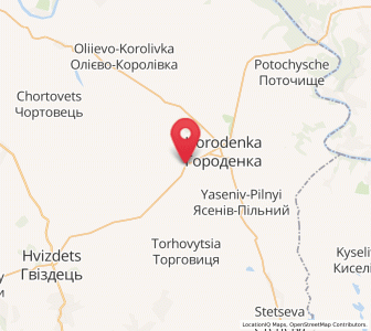 Map of Cherniatyn, Ivano-Frankivsk