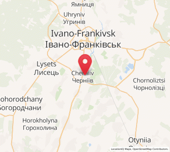 Map of Cherniiv, Ivano-Frankivsk