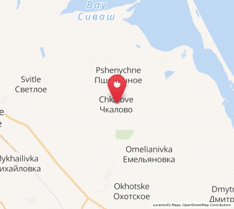 Map of Chkalovo, Crimea