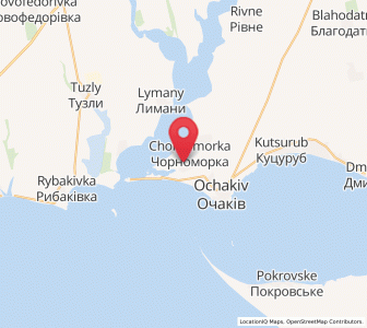 Map of Tchornomorka, Mykolaiv