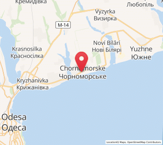 Map of Tchornomorské, Odessa