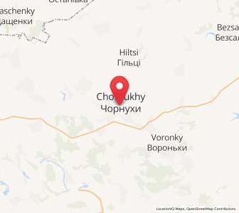 Map of Tchornoukhy, Poltava