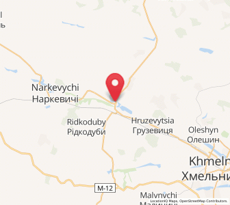 Map of Tchornyï Ostriv, Khmelnytskyi