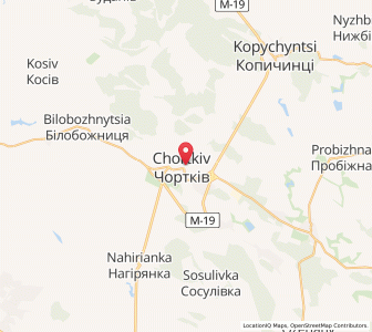 Map of Tchortkiv, Ternopil