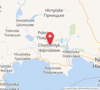Map of Tchortomlyk, Dnipropetrovsk