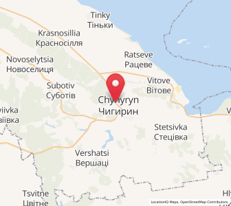 Map of Tchyhyryn, Cherkasy