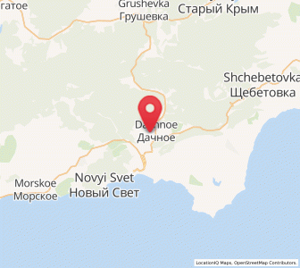 Map of Dachnoye, Crimea