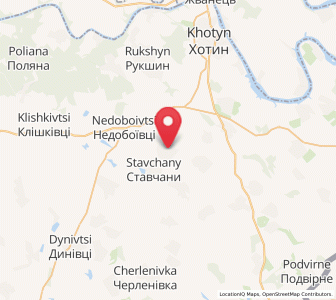 Map of Dolyniany, Chernivtsi