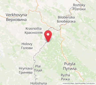 Map of Dovhopillia, Chernivtsi