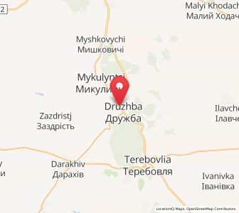 Map of Droujba, Ternopil