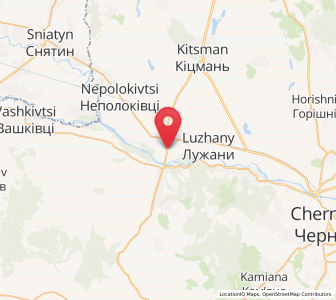 Map of Doubivtsi, Chernivtsi