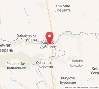 Map of Doubynové, Odessa