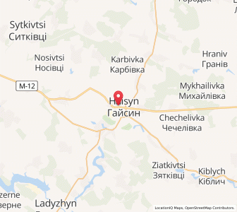 Map of Haïssyn, Vinnytsia