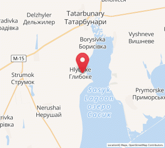 Map of Hlyboke, Odessa
