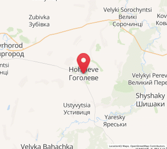 Map of Hoholévé, Poltava