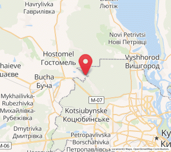 Map of Horenka, Kiev