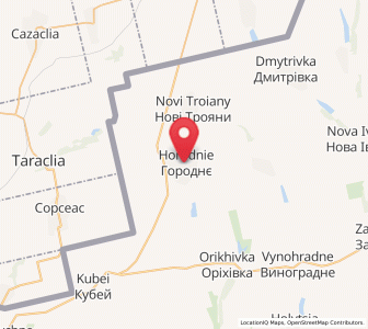 Map of Horodnié, Odessa