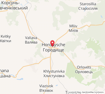 Map of Horodychtché, Cherkasy
