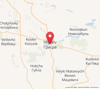 Map of Hrytsiv, Khmelnytskyi