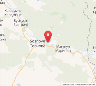 Map of Hubkiv, Rivne