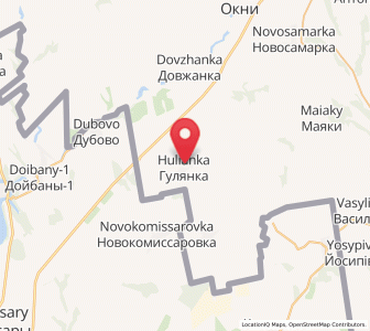 Map of Hulianka, Odessa