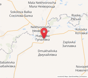 Map of Hupalivka, Dnipropetrovsk