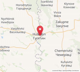 Map of Houssiatyn, Ternopil