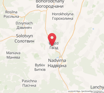 Map of Hvizd, Ivano-Frankivsk
