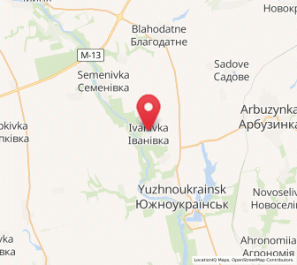 Map of Ivanivka, Mykolaiv