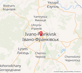 Map of Ivano-Frankivsk, Ivano-Frankivsk