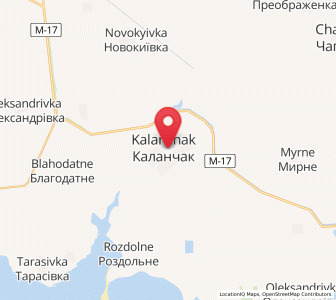 Map of Kalantchak, Kherson
