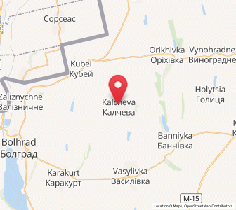 Map of Kaltchéva, Odessa