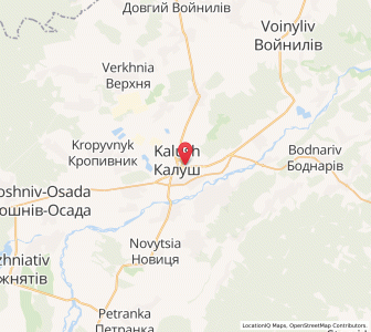 Map of Kalouch, Ivano-Frankivsk