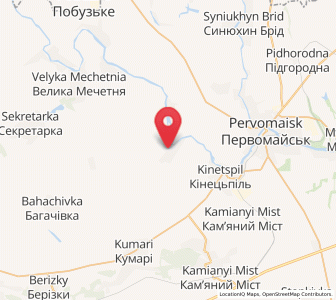 Map of Kamiana Balka, Mykolaiv