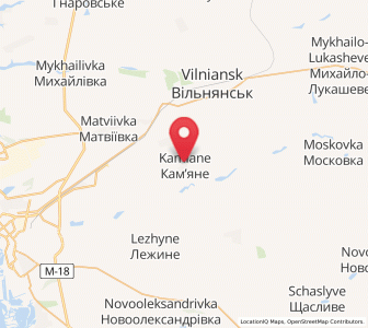 Map of Kamiané, Zaporizhzhia