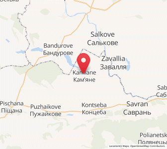 Map of Kamiané, Odessa
