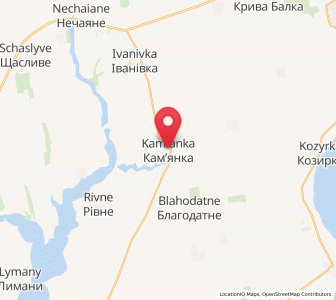 Map of Kamianka, Mykolaiv