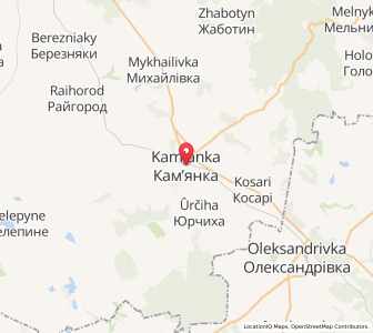 Map of Kamianka, Cherkasy