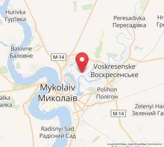Map of Karavélové, Mykolaiv