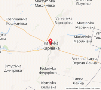 Map of Karlivka, Poltava