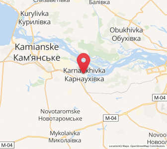 Map of Karnaoukhivka, Dnipropetrovsk