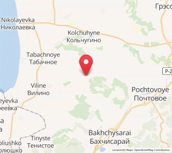 Map of Kashtany, Crimea