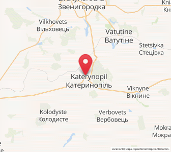 Map of Katérynopil, Cherkasy