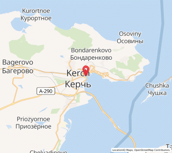Map of Kertch, Crimea