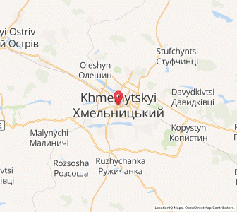 Map of Khmelnytskyï, Khmelnytskyi