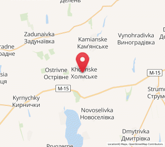 Map of Kholmské, Odessa